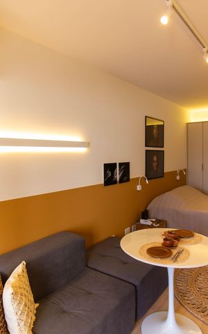 Studio à venda com 33m², 1 quarto e sem vaga