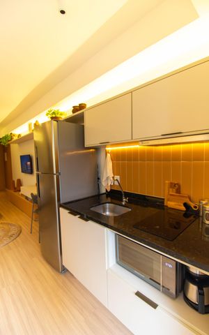 Studio à venda com 33m², 1 quarto e sem vaga
