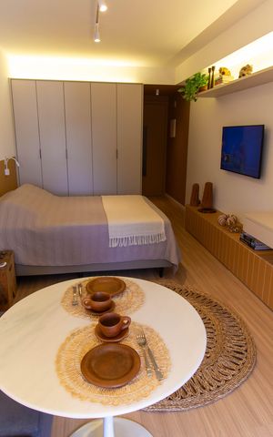 Studio à venda com 33m², 1 quarto e sem vaga