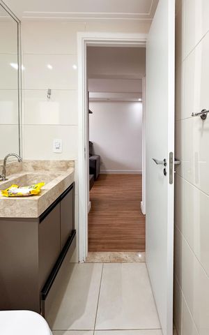 Apartamento para alugar com 50m², 2 quartos e 1 vagaBanheiro Social