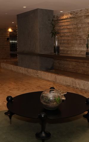 Apartamento para alugar com 49m², 1 quarto e 1 vagaHall social