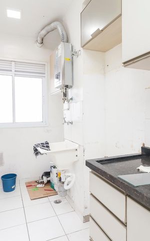Apartamento à venda com 44m², 2 quartos e 1 vagaCozinha e Área de Serviço