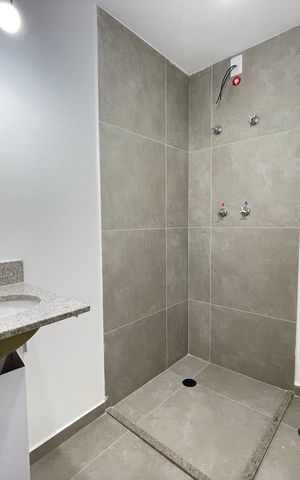 Studio para alugar com 26m², 1 quarto e sem vaga Studio para alugar com 26m², 1 quarto e sem vagaBanheiro