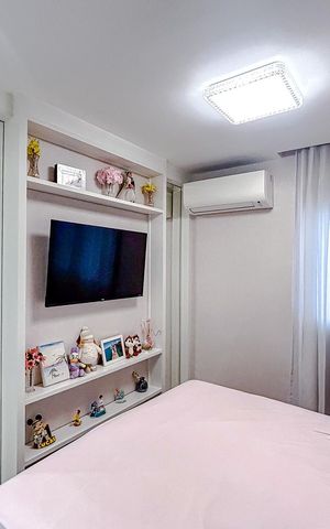 Apartamento à venda com 102m², 3 quartos e 2 vagasQuarto 2 - Suíte