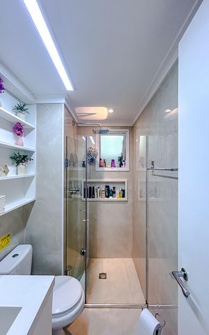 Apartamento à venda com 102m², 3 quartos e 2 vagasBanheiro