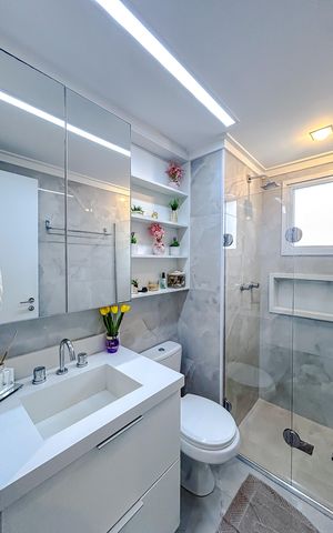 Apartamento à venda com 102m², 3 quartos e 2 vagasBanheiro da Suíte