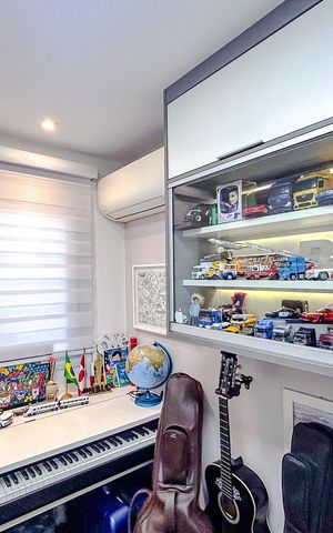 Apartamento à venda com 102m², 3 quartos e 2 vagasQuarto 3