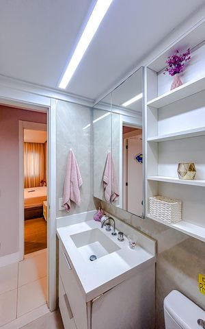 Apartamento à venda com 102m², 3 quartos e 2 vagasBanheiro