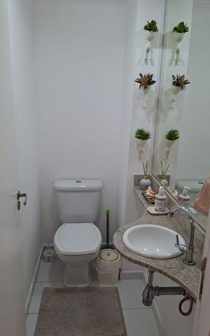 Apartamento para alugar com 107m², 2 quartos e 2 vagas Apartamento para alugar com 107m², 2 quartos e 2 vagasBanheiro