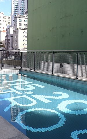 Studio à venda com 36m², 1 quarto e 1 vagaÁrea de Piscina