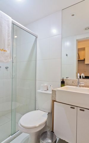 Studio à venda com 20m², 1 quarto e sem vaga Studio à venda com 20m², 1 quarto e sem vagaBanheiro