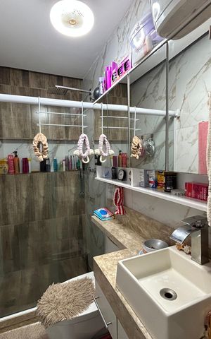 Apartamento à venda com 65m², 2 quartos e 1 vagaBanheiro
