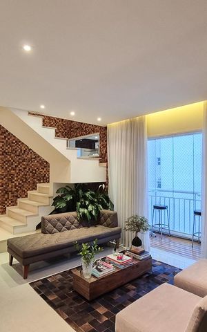 Apartamento à venda com 198m², 3 quartos e 3 vagas Apartamento à venda com 198m², 3 quartos e 3 vagasSala