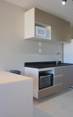 Studio à venda com 29m², 1 quarto e sem vaga Studio à venda com 29m², 1 quarto e sem vagaCozinha