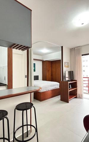 Apartamento para alugar com 32m², 1 quarto e 1 vaga Apartamento para alugar com 32m², 1 quarto e 1 vagaSala