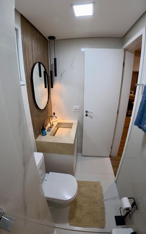 Apartamento à venda com 87m², 2 quartos e 2 vagas Apartamento à venda com 87m², 2 quartos e 2 vagasBanheiro