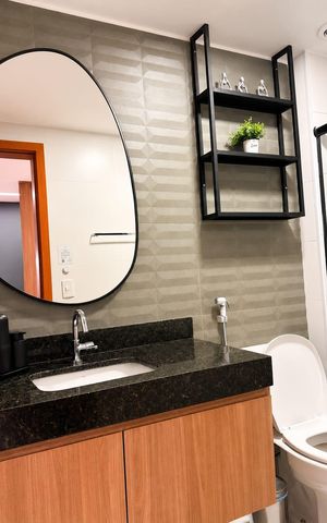 Apartamento para alugar com 51m², 1 quarto e 1 vaga Apartamento para alugar com 51m², 1 quarto e 1 vagaBanheiro