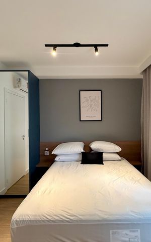 Studio para alugar com 25m², 1 quarto e sem vaga Studio para alugar com 25m², 1 quarto e sem vagaQuarto