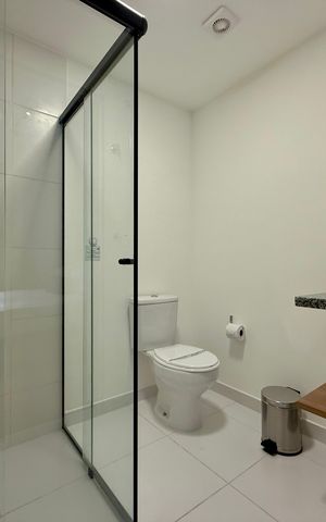 Studio para alugar com 25m², 1 quarto e sem vaga Studio para alugar com 25m², 1 quarto e sem vagaBanheiro