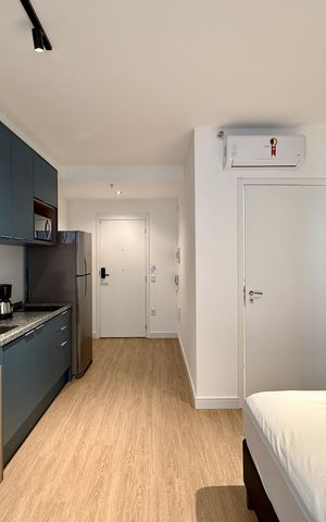 Studio para alugar com 25m², 1 quarto e sem vaga Studio para alugar com 25m², 1 quarto e sem vagaQuarto