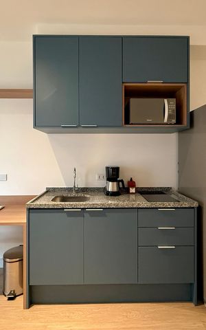 Studio para alugar com 25m², 1 quarto e sem vaga Studio para alugar com 25m², 1 quarto e sem vagaCozinha