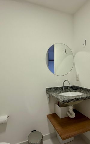 Studio para alugar com 25m², 1 quarto e sem vaga Studio para alugar com 25m², 1 quarto e sem vagaBanheiro