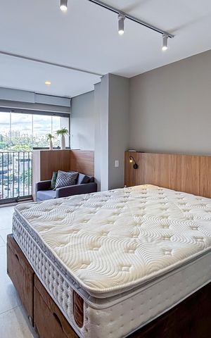 Studio para alugar com 28m², 1 quarto e sem vaga