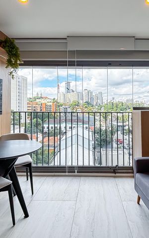 Studio para alugar com 28m², 1 quarto e sem vaga