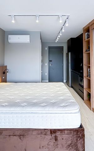 Studio para alugar com 28m², 1 quarto e sem vaga