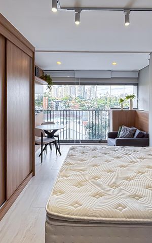 Studio para alugar com 28m², 1 quarto e sem vaga