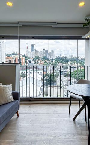 Studio para alugar com 28m², 1 quarto e sem vaga