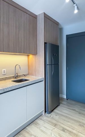 Studio para alugar com 28m², 1 quarto e sem vaga