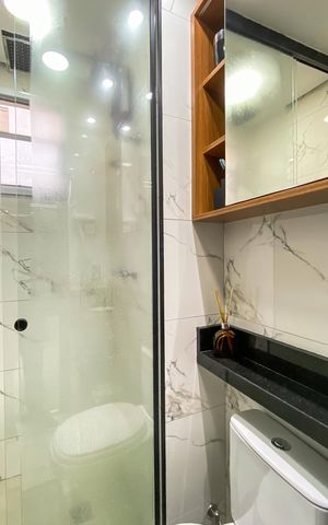 Apartamento à venda com 47m², 2 quartos e 1 vaga Apartamento à venda com 47m², 2 quartos e 1 vagaBanheiro