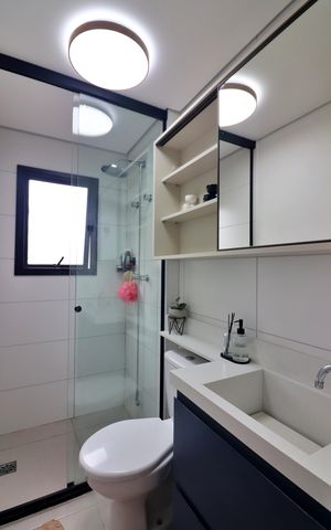 Apartamento à venda com 52m², 2 quartos e 1 vagaBanheiro Social