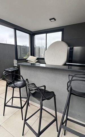 Apartamento para alugar com 45m², 2 quartos e 1 vaga Apartamento para alugar com 45m², 2 quartos e 1 vagaÁrea comum - Churrasqueira