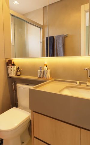 Apartamento à venda com 111m², 3 quartos e 2 vagasBanheiro da Suíte