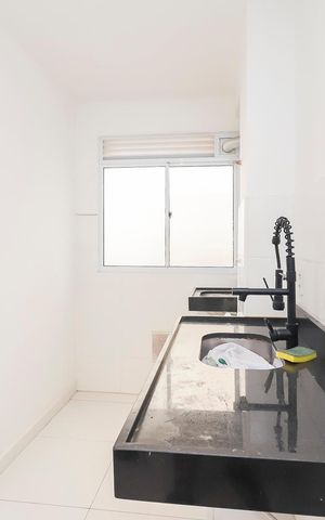 Apartamento para alugar com 44m², 2 quartos e 1 vagaCozinha e Área de Serviço