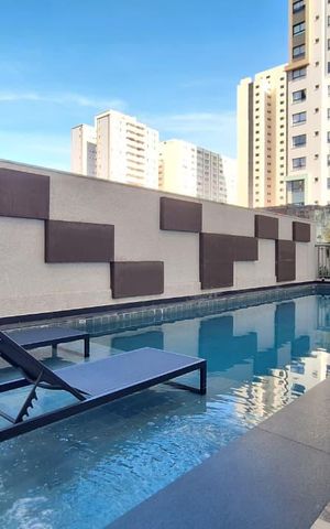 Apartamento à venda com 40m², 1 quarto e sem vaga Apartamento à venda com 40m², 1 quarto e sem vagaÁrea comum - Piscina