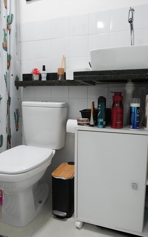 Apartamento à venda com 70m², 2 quartos e 2 vagasBanheiro Social
