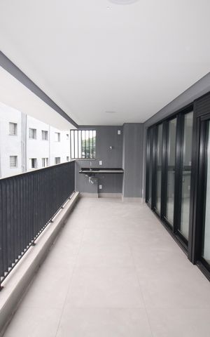 Apartamento à venda com 58m², 1 quarto e 1 vagaSala / Cozinha - Varanda