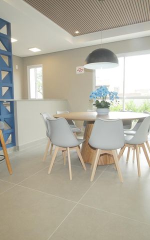 Apartamento à venda com 46m², 2 quartos e 1 vagaÁrea comum - Salão de festas