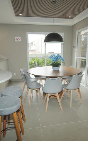 Apartamento à venda com 46m², 2 quartos e 1 vagaSalão Gourmet