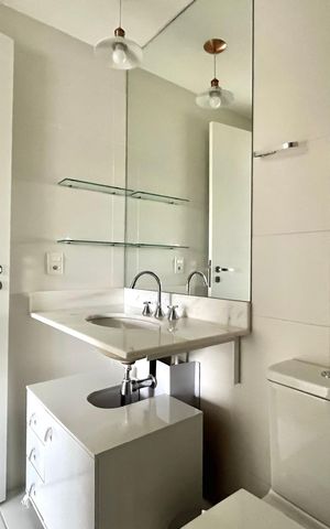 Apartamento à venda com 43m², 1 quarto e 1 vaga Apartamento à venda com 43m², 1 quarto e 1 vagaBanheiro da Suíte