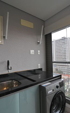 Apartamento à venda com 43m², 1 quarto e 1 vagaLavanderia