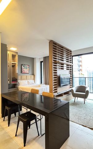 Studio para alugar com 42m², 1 quarto e 1 vaga Studio para alugar com 42m², 1 quarto e 1 vagaStudio
