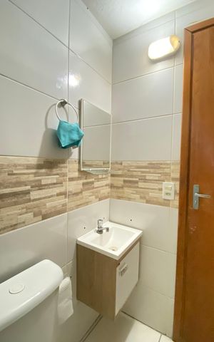 Casa para alugar com 100m², 3 quartos e 2 vagas Casa para alugar com 100m², 3 quartos e 2 vagasBanheiro 2