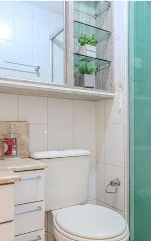 Apartamento à venda com 50m², 1 quarto e 1 vaga Apartamento à venda com 50m², 1 quarto e 1 vagaBanheiro