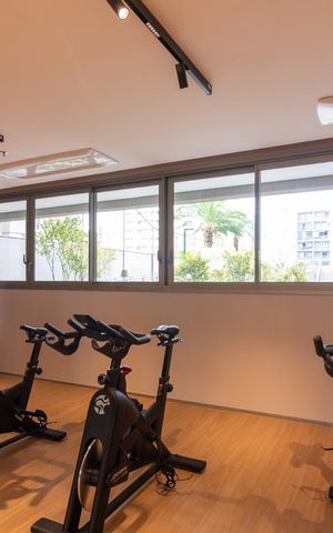 Apartamento para alugar com 41m², 1 quarto e 1 vaga Apartamento para alugar com 41m², 1 quarto e 1 vagaÁrea comum - Academia
