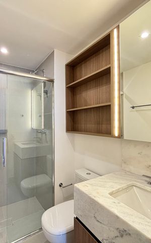 Apartamento para alugar com 44m², 1 quarto e 1 vaga Apartamento para alugar com 44m², 1 quarto e 1 vagaBanheiro
