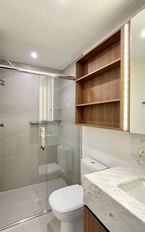 Apartamento para alugar com 42m², 1 quarto e 1 vaga Apartamento para alugar com 42m², 1 quarto e 1 vagaBanheiro